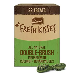 Merrick Fresh Kisses Natural Dental Chews Infused With Co