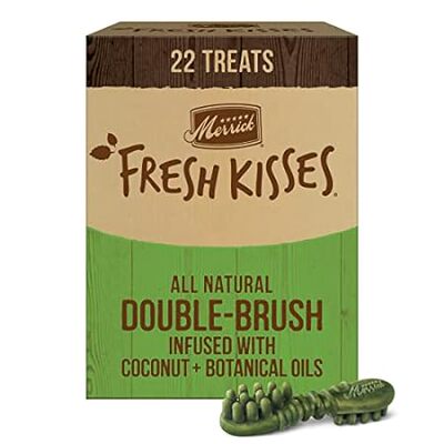 Merrick Fresh Kisses Natural Dental Chews Infused With Co