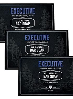 Live Bearded: All-Natural Bar Soap For Men， 3-Pack of 3 5