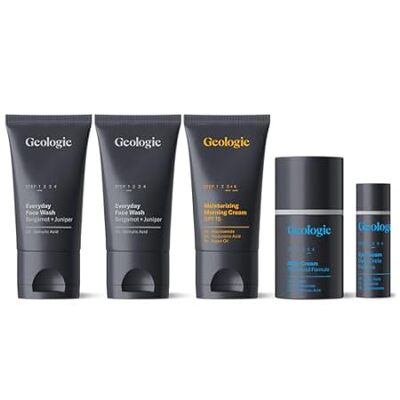 Geologie Complete Skincare Set | 5-Piece 90-Day Supply |