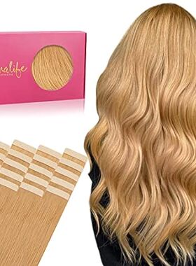 WENNALIFE Tape in Hair Extensions Human Hair， 20pcs 50g 1