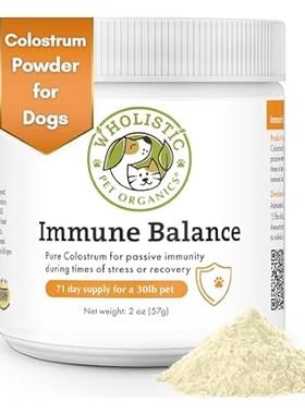 Wholistic Pet Organics: Bovine Colostrum for Dogs and Cat
