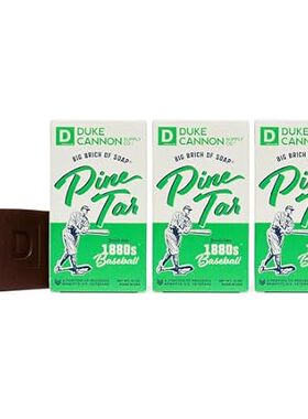 Duke Cannon Supply Co. Big Brick of PINE TAR Soap 3 Pack，