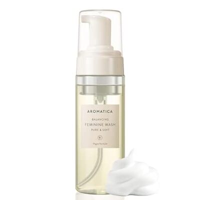 AROMATICA Pure and Soft Feminine Foaming Wash | Vegan， pH