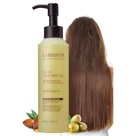 LABIOTTE Silk Oil Hair Treatment for Repair， Frizz Contro