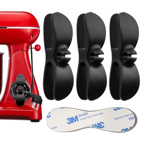 Cord Organizer for Kitchen Appliances， Adhesive Sticky Co