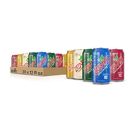 Zevia Zero Calorie Soda， Nostalgic Variety Pack， 12 Fl Oz