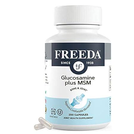 FREEDA Glucosamine MSM - Vegan Glucosamine with MSM Suppl
