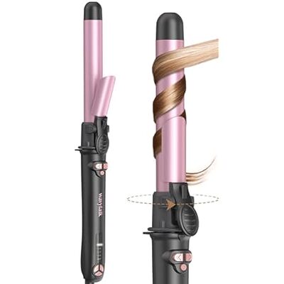 Wavytalk 1 Inch Rotating Curling Iron - Get Effortless Wa