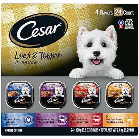 CESAR Adult Wet Dog Food Loaf in Sauce Rotisserie Chicken