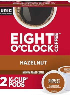 Eight O'Clock Coffee Hazelnut， Keurig Single Serve K-Cup