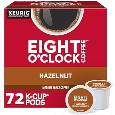 Eight O'Clock Coffee Hazelnut， Keurig Single Serve K-Cup