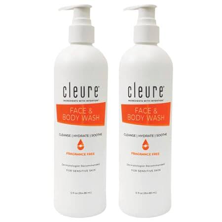 Cleure Face and Body Wash for Sensitive Skin， Fragrance F