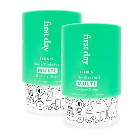 FIRST DAY Teens Daily Kickstart Multivitamin Gummies for