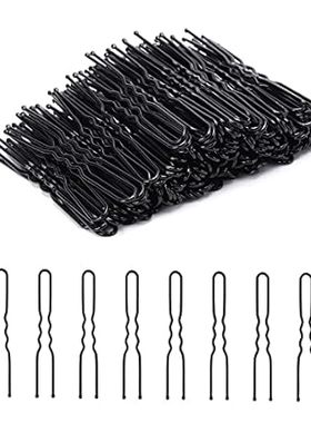 U Shaped Hair Pins， 200 Count Buns Waved U-shaped Hair Pi