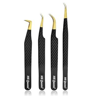 Lash Tweezers - Stainless Steel Fiber Tip Eyelash Tweezer