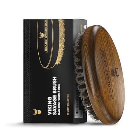 Beard Brush for Men by Beard Struggle - Durable Nylon Bri