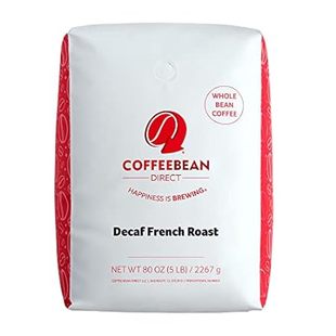 Coffee Bean Direct Decaf French Roast， Whole Bean Coffee，