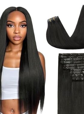 Seamless Clip in Hair Extensions Human Hair 210g 10pcs Na