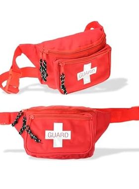 Dealmed Lifeguard Fanny Pack with Logo， E-Z Zipper Design