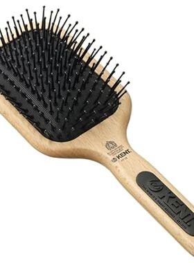 Kent PF18 Medium Cushion Paddle Hair Brush， Taming Fine P