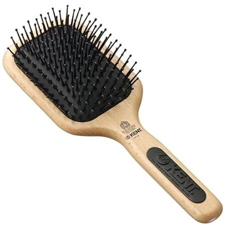 Kent PF18 Medium Cushion Paddle Hair Brush， Taming Fine P