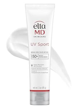 EltaMD UV Sport Sunscreen Lotion， SPF 50 Body Sunscreen，
