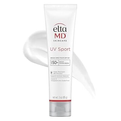 EltaMD UV Sport Sunscreen Lotion， SPF 50 Body Sunscreen，