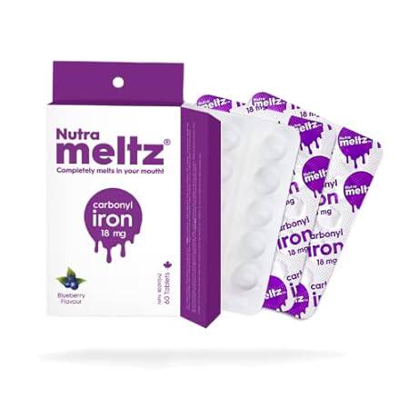 Nutrameltz Carbonyl Iron Supplement 18 mg – Improves Ener