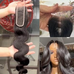 SKINLIKE Real HD Swiss Lace Closure Human Hair 2x6 Lace C