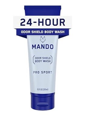 Mando Odor Shield Body Wash - 24 Hour Odor Control - Remo