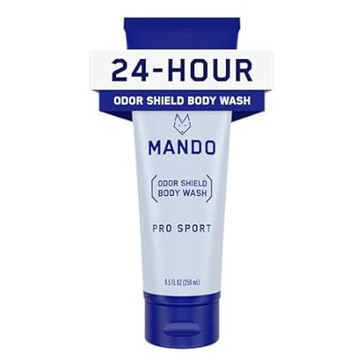 Mando Odor Shield Body Wash - 24 Hour Odor Control - Remo