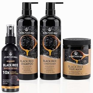 Rosemary Rice Water Hair Growth Treatment System kit， Ant