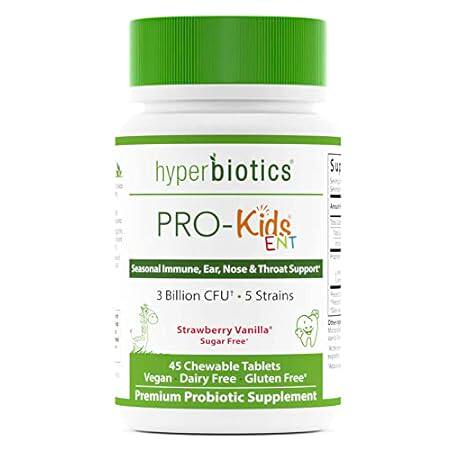 Hyperbiotics ENT Probiotic for Kids | Vegan Supplement fo