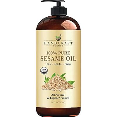 Handcraft Blends Organic Sesame Oil - 16 Fl Oz - 100% Pur