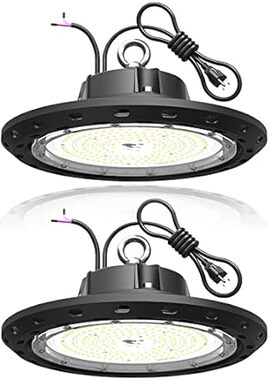 2Pack 150W UFO LED High Bay Light 22500LM 0-10V Dimmable