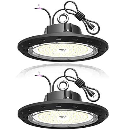 2Pack 150W UFO LED High Bay Light 22500LM 0-10V Dimmable