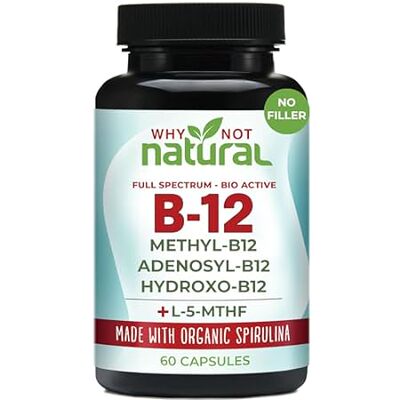Why Not Natural Vitamin B12 5000 mcg Supplement with Meth