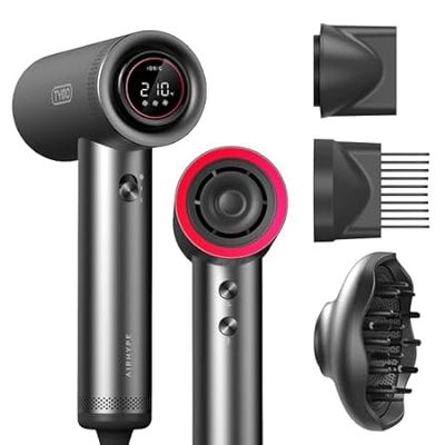 TYMO Hair Dryer with Diffuser for Curly Hair， 1500W Profe