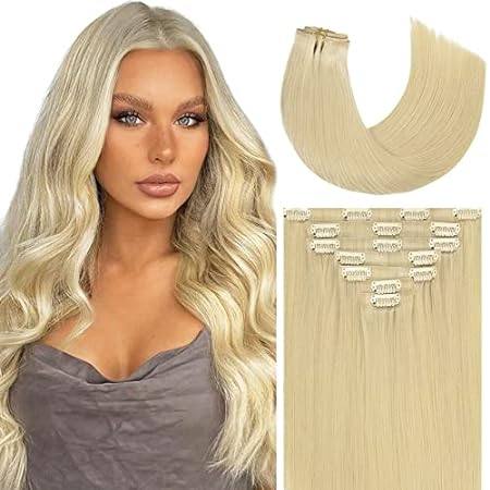 Caliee Glam Seamless Clip in Hair Extensions Human Hair 2