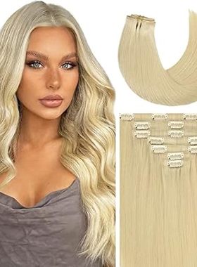 Caliee Glam Seamless Clip in Hair Extensions Human Hair 2