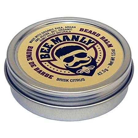 Honey House Naturals Beard Balm – Brisk Citrus Scent – 1.