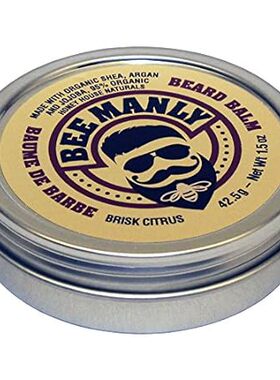 Honey House Naturals Beard Balm – Brisk Citrus Scent – 1.
