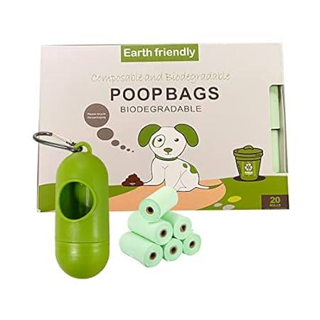 300 Leak-proof Dog Poop Bags | Made with Corn Starch Biod