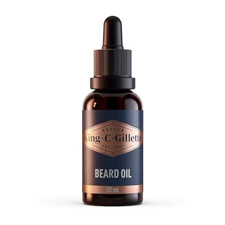 King C. Gillette Beard Oil for Men - Argan， Jojoba， Avoca