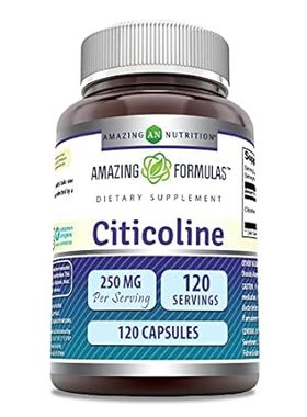 Amazing Formulas Citicoline 250 mg | Capsules Supplement