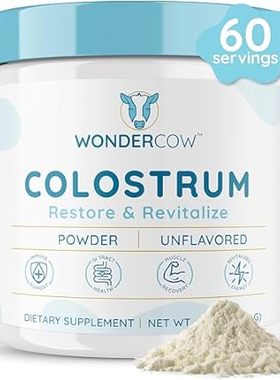 WonderCow Colostrum Powder Supplement for Gut Health， Imm