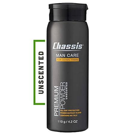 Chassis Unscented Powder for Men， Premium Natural Body Po