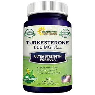 aSquared Nutrition Turkesterone Supplement 600mg - 120 Ca