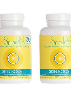 Sparkle Skin Boost Collagen Capsules 2-Pack (180 Pills Ea